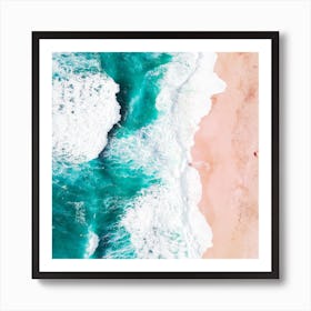 Aerial View Of The Beach Art Print