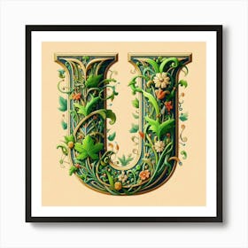 Letter U 1 Affiche