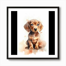 Dachshund Puppy Art Print