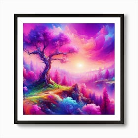 Tree In The Sky 58 Art Print