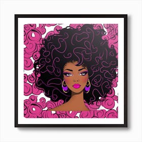 Afro Girl 7 Art Print