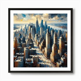 New York City Skyline Art Print