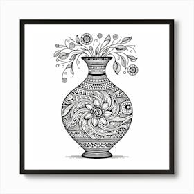 Vase With Flowers Art Print