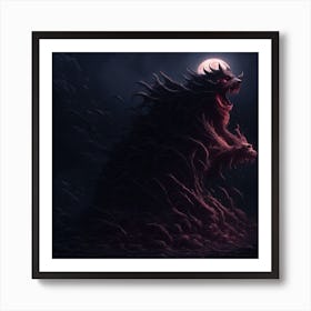 Godzilla Creative Art Print