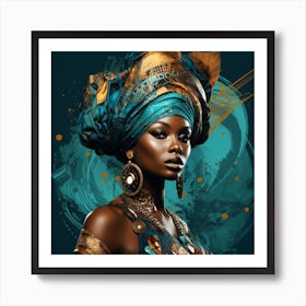 African Beauty 5 Art Print