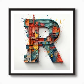 Letter R Affiche