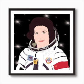 Astronaut Valentina Tereshkova Art Print
