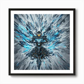 Blue and White Art Print