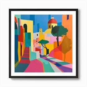 Abstract Travel Collection Mexico City Mexico 4 Art Print