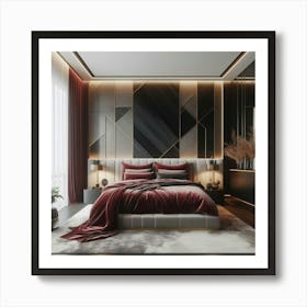 Bedroom Modern Design Art Print
