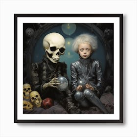 'The Skeletons' 2 Art Print