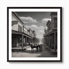 Old West Town 29 Art Print