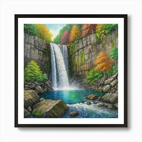 Waterfall 1 Art Print