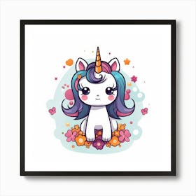 Cute Unicorn 293 Art Print