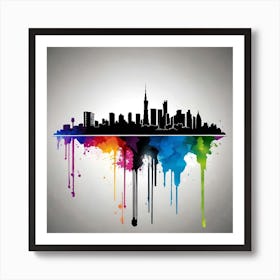 New York City Skyline 28 Art Print