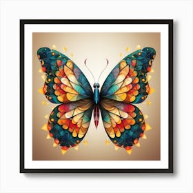 Kaleidoscope Butterfly Art Print
