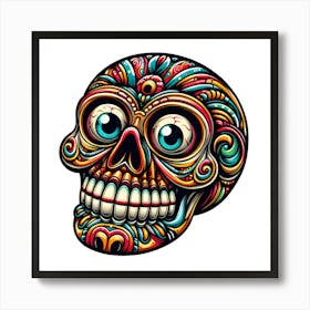 Day Of The Dead Skull 16 Art Print