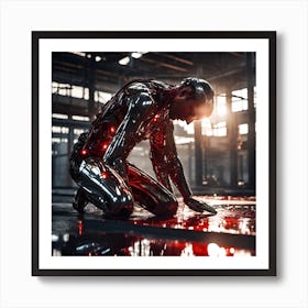 Robot In A Factory Art Print