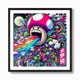 Mushroom City 7 Art Print