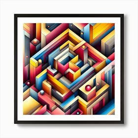 Abstract Geometric Design 1 Art Print