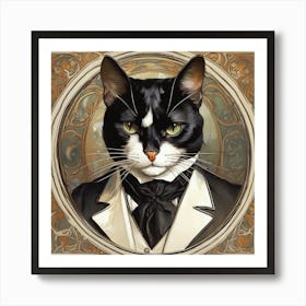 Handsome Cat Art Print