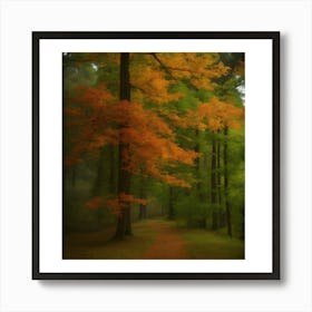 Autumn Path 8 Art Print