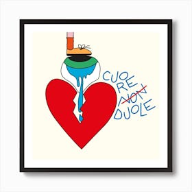 Cuore non duole Art Print