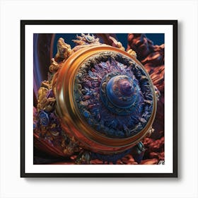 Golden Sphere Art Print