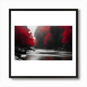 Autumn River Art Print