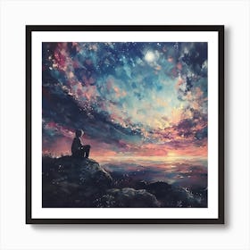 Moment Of Universal Reflection Art Print