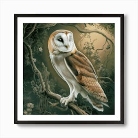 william morris Barn Owl 2 Art Print