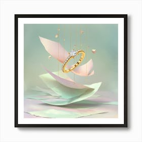 Engagement Ring Art Print