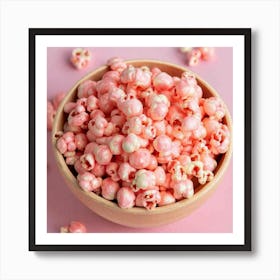 Pink Popcorn 1 Art Print