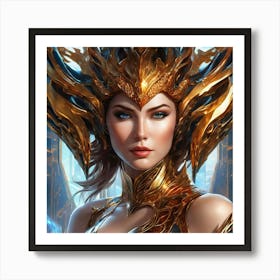 Portrait Of A Warrior fhh 1 Art Print