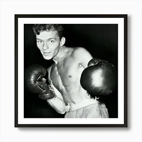 Frank Sinatra In Boxing Pose Art Print