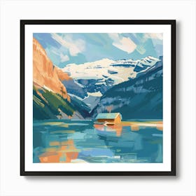 Cabin In The Mountains Art Print