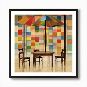 With Umbrella, Paul Klee Dining Room 1 Art Print