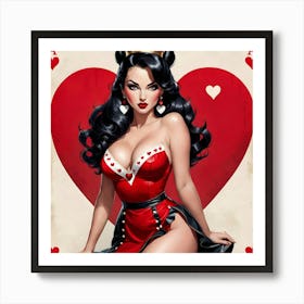 Pinup Queen Art Print