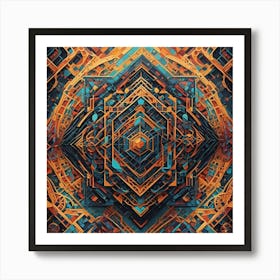 Abstract Geometric Pattern 9 Art Print