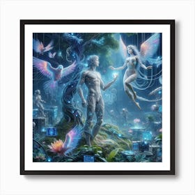 Angels And Fairies Art Print