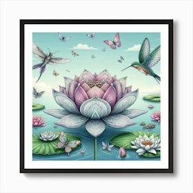 Lotus Flower 10 Art Print