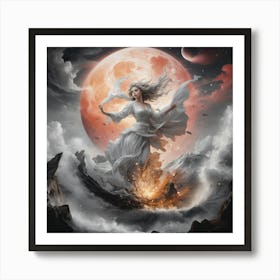 Wrath Of The Moon Art Print
