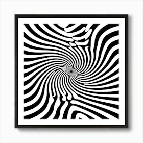 Black and White Abstract Art 194 Art Print