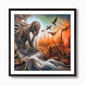 Trauma of War 2 Art Print