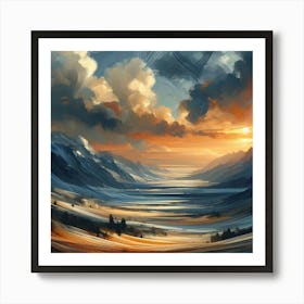 Abstract Horizons 48 Art Print