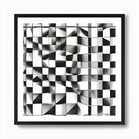 1000014888 Portrait of checkerboard art print Art Print