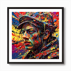 Rainbow Soldier Jeff Art Print