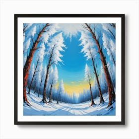 Winter Forest Art Print