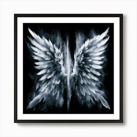 Black and White Abstract Art 439 Art Print