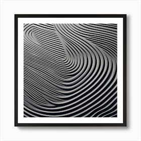 Abstract Wave Pattern Art Print